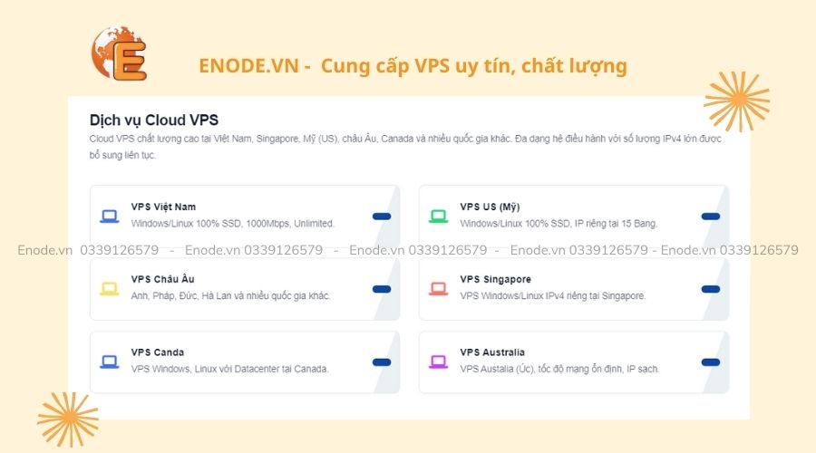 Enode cung cấp VPS chất lượng