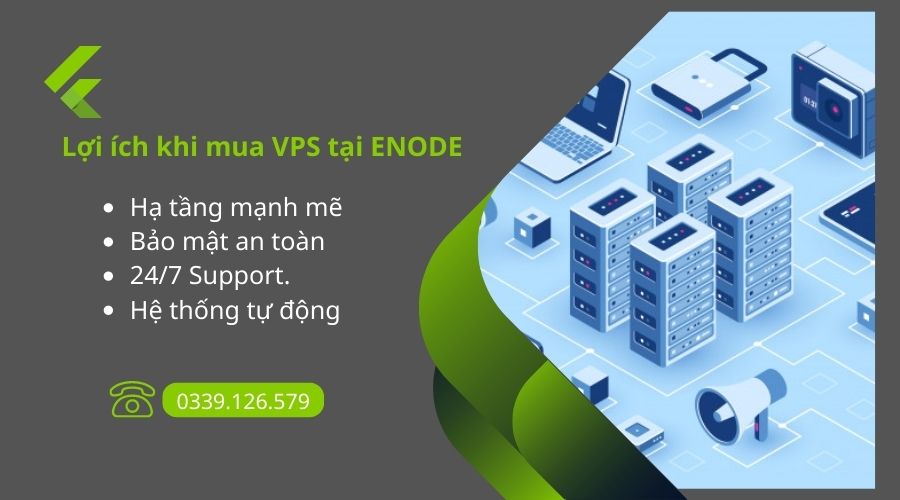 Lợi ích khi mua VPS tại ENODE