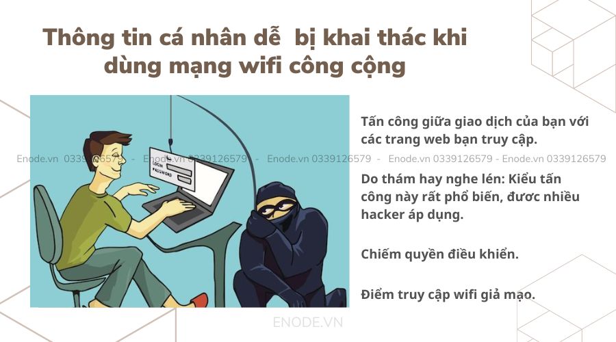 Thông tin cá nhân dễ bị khai thác khi sử dụng mạng wifi công cộng