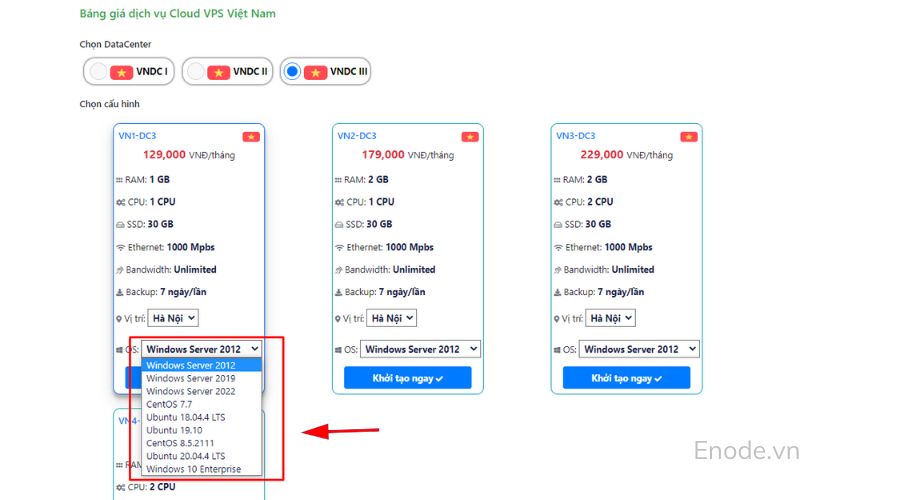Enode địa chỉ tin cậy trả lời cho câu hỏi mua VPS Windows 10 ở đâu