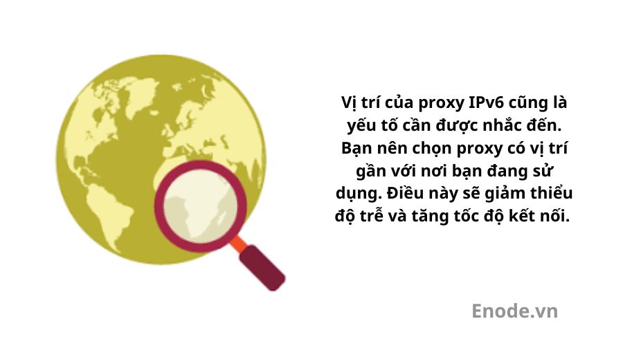 Vị trí rất quan trọng khi mua Proxy IPv6