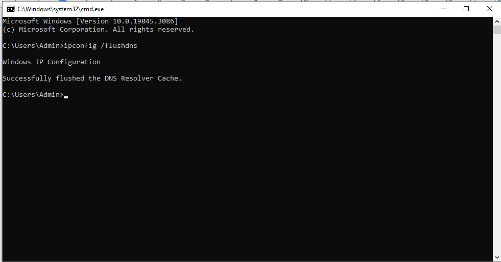 Hướng dẫn xóa DNS Cache trên Windows 10  thành công