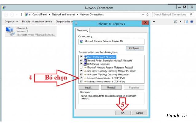 Hoàn thành việc tắt IPv6 trên VPS Windows