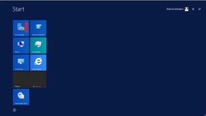 Mở Sever Manager