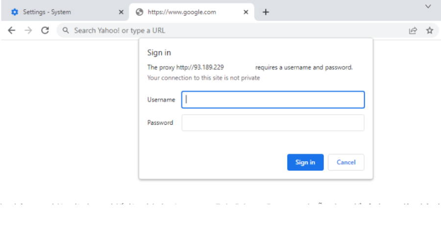 Hoàn thành bước thiết lập Proxy