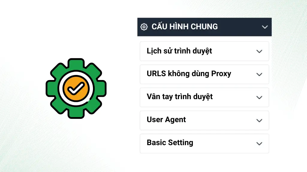 Cấu hình chung cho tiện ích Enode Extension